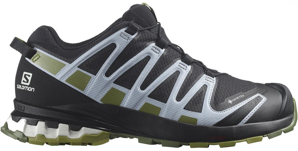 Salomon XA Pro 3D v8 GTX W Damen Trailrunningschuh black/green moss/zen blue Produktbild 0