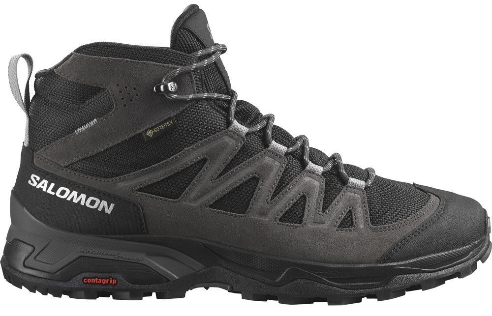 Salomon X Ward Leather Mid GTX Herren Wanderschuh phantom/black/magnet Produktbild 0