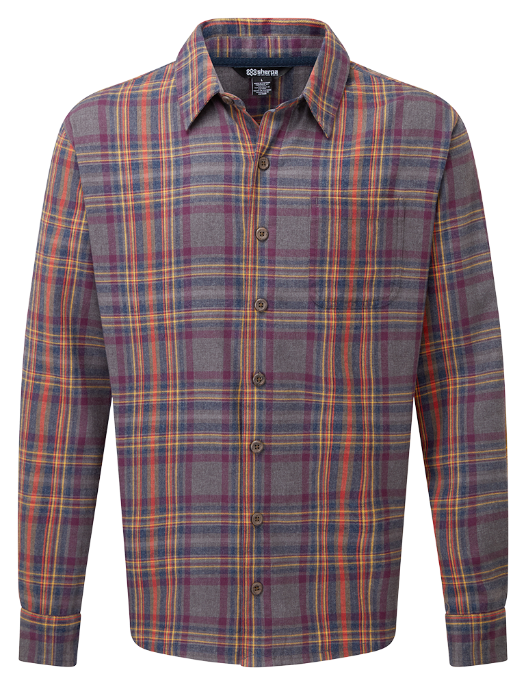 Sherpa Rudra Shirt Herren Langarm-Hemd kharani grey Produktbild 0