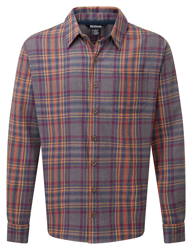 Sherpa Rudra Shirt Herren Langarm-Hemd kharani grey Produktbild 0
