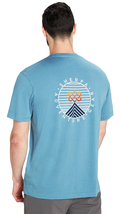 Sherpa Summit Tee Herren T-Shirt slate blue Produktbild 1