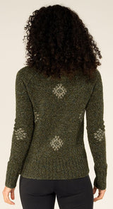 Sherpa Vindo Crew Damen Pullover evergreen Produktbild 2