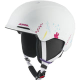 Alpina Brix JR Kinder Skihelm white-graphic-matt Produktbild 0