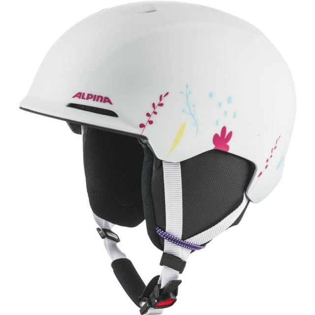 Alpina Brix JR Kinder Skihelm white-graphic-matt Produktbild 0