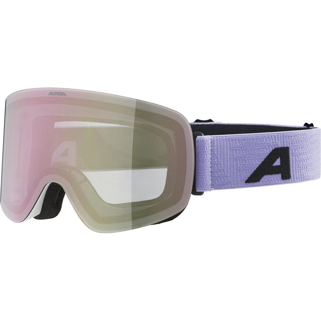 Alpina Penken Herren Skibrille white lilac matt Produktbild 0