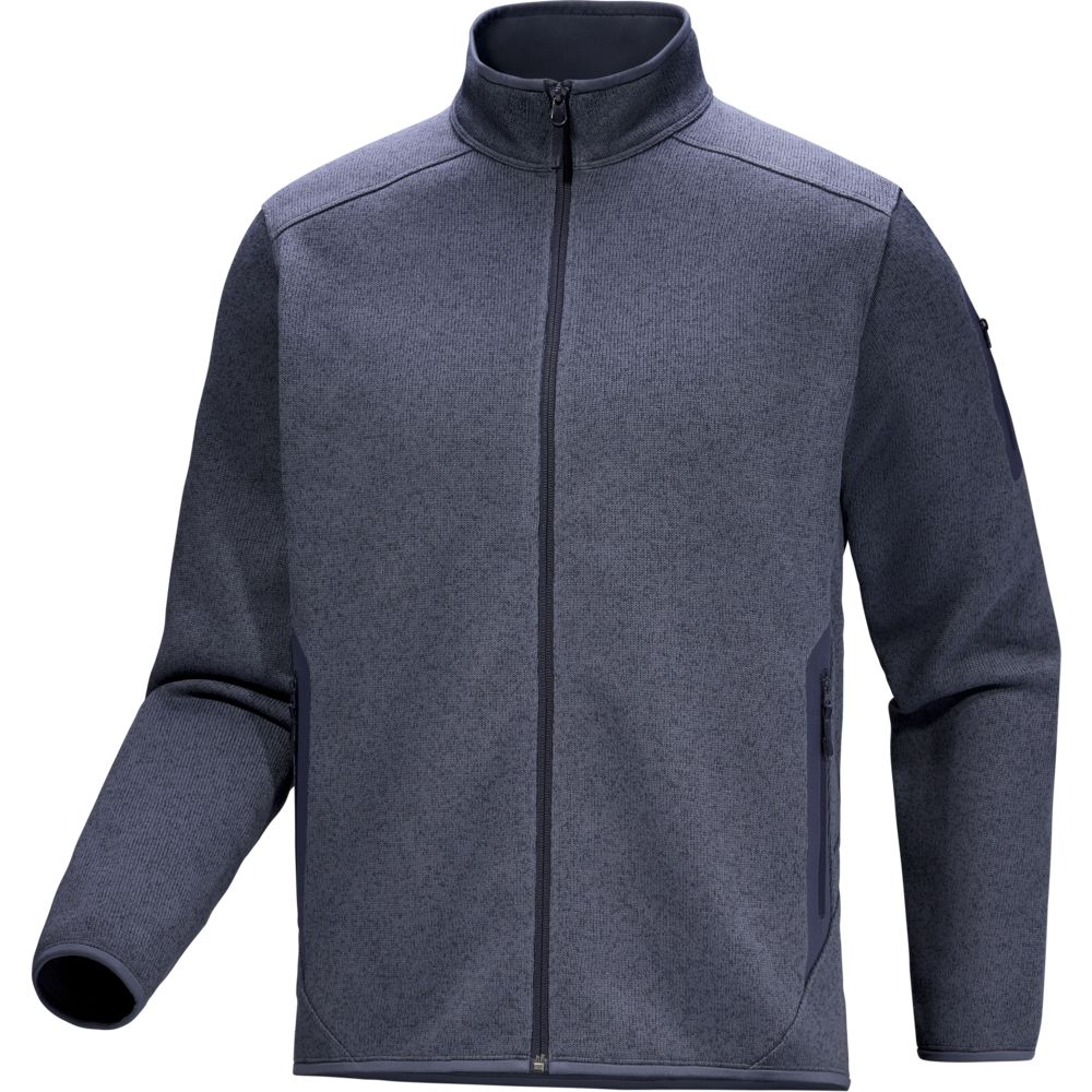 Arcteryx Covert Cardigan Herren Fleecejacke dk-stratus-hthr-blk-sapphire Produktbild 0