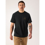 Arcteryx Kragg SL Cotton Bird Word SS Herren T-Shirt 24k-black Produktbild 2
