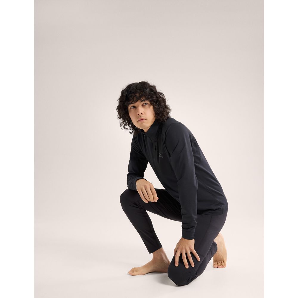 Arcteryx Rho LT Zip Neck Herren Funktionsshirt black Produktbild 3