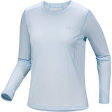 Arcteryx Sunna Crew LS Damen Langarmshirt alpine-blue Produktbild 0