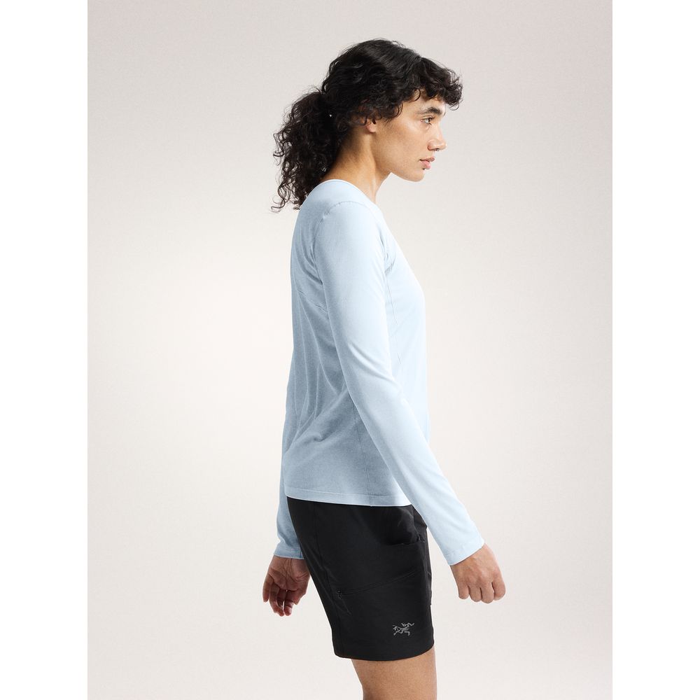 Arcteryx Sunna Crew LS Damen Langarmshirt alpine-blue Produktbild 3