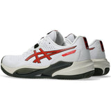Asics Gel-Challenger 15 Clay Herren Tennisschuh white-cherry-tomato Produktbild 6