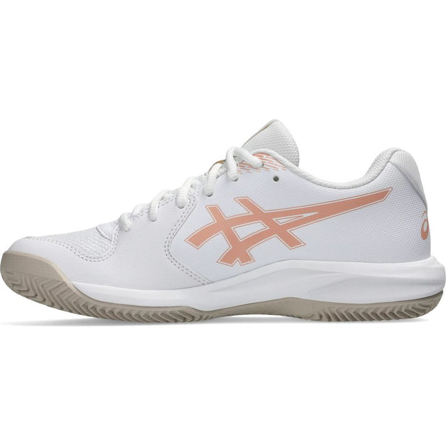 Asics Gel-Dedicate 9 Clay Damen Tennisschuh white-cantaloupe Produktbild 0