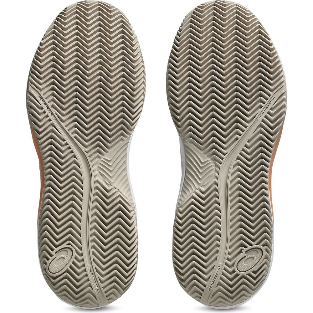 Asics Gel-Dedicate 9 Clay Damen Tennisschuh white-cantaloupe Produktbild 1