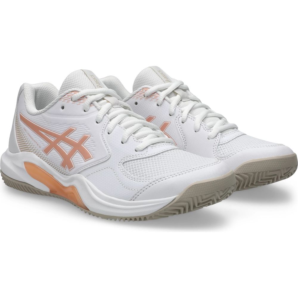 Asics Gel-Dedicate 9 Clay Damen Tennisschuh white-cantaloupe Produktbild 5