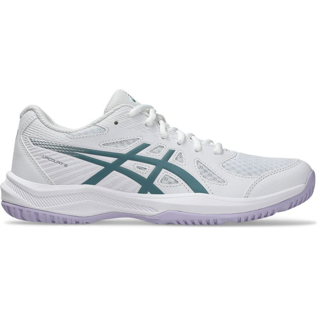 Asics Upcourt 6 Damen Hallenschuh white-foggy-teal Produktbild 0