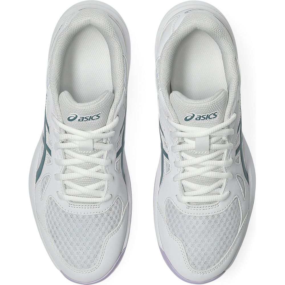Asics Upcourt 6 Damen Hallenschuh white-foggy-teal Produktbild 4