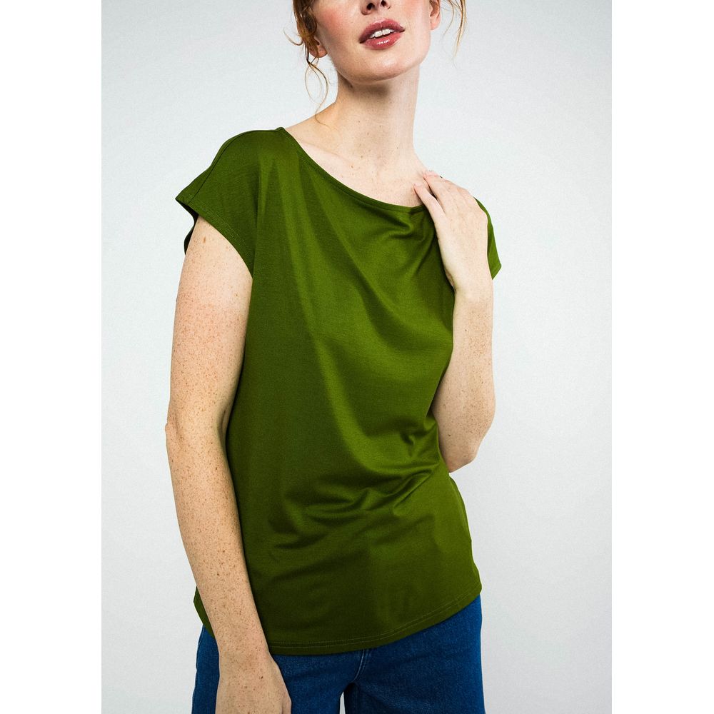 Blutsgeschwister Breezy Flowgirl Damen Shirt tropical-harmony-green Produktbild 1