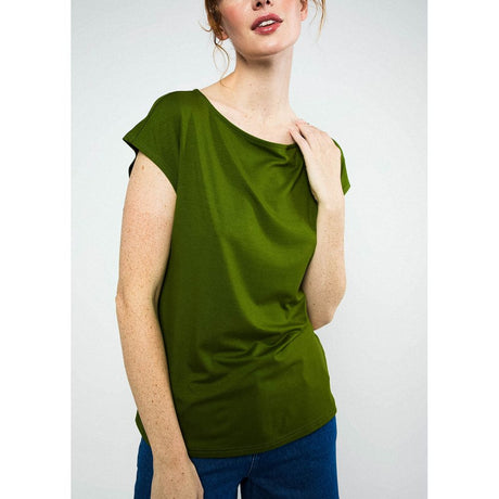 Blutsgeschwister Breezy Flowgirl Damen Shirt tropical-harmony-green Produktbild 1