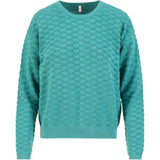 Blutsgeschwister Chic Promenade Damen Pullover diamond knit petrol Produktbild 0