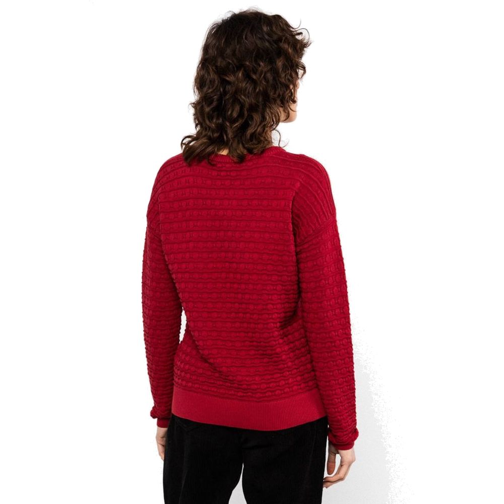 Blutsgeschwister Chic Promenade Damen Strickpullover folklore-red-knit Produktbild 2