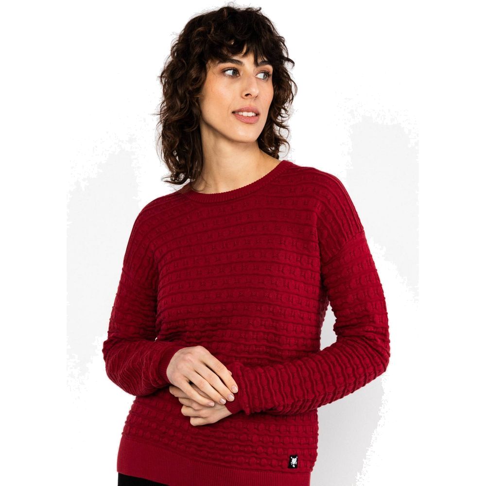 Blutsgeschwister Chic Promenade Damen Strickpullover folklore-red-knit Produktbild 3