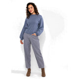Blutsgeschwister Feeling Fancy Damen Wollpullover blue-ash-melange-blue Produktbild 1