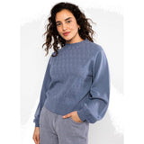 Blutsgeschwister Feeling Fancy Damen Wollpullover blue-ash-melange-blue Produktbild 2
