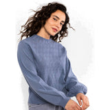 Blutsgeschwister Feeling Fancy Damen Wollpullover blue-ash-melange-blue Produktbild 3