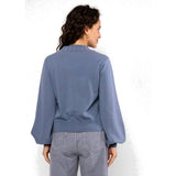 Blutsgeschwister Feeling Fancy Damen Wollpullover blue-ash-melange-blue Produktbild 4