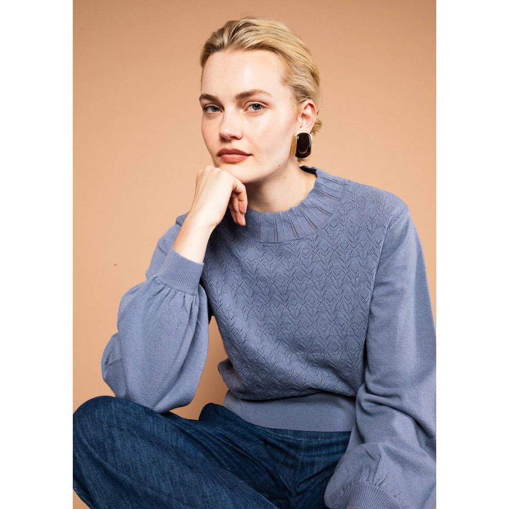 Blutsgeschwister Feeling Fancy Damen Wollpullover blue-ash-melange-blue Produktbild 5