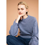 Blutsgeschwister Feeling Fancy Damen Wollpullover blue-ash-melange-blue Produktbild 5