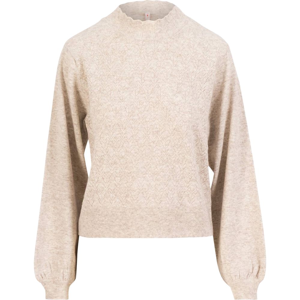 Blutsgeschwister Feeling Fancy damen Wollpullover driftwood-glow-melange-beige Produktbild 0