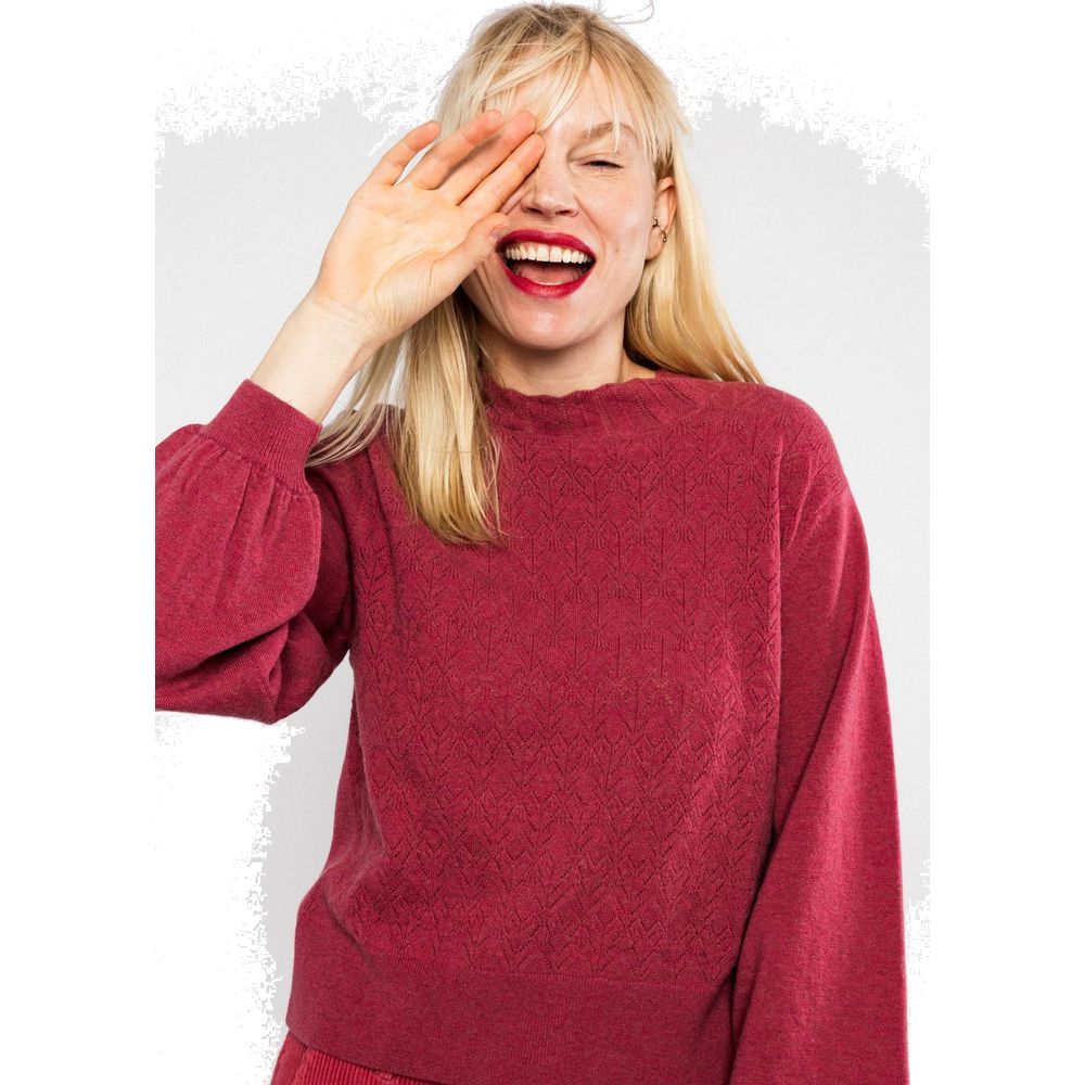 Blutsgeschwister Feeling Fancy Damen Wollpullover dusty-bloom-melange-pink Produktbild 2