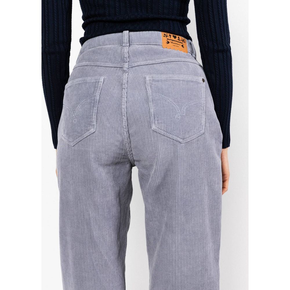 Blutsgeschwister High Waist Olotte Damen Cordhose morning-dawn-corduroy-blue Produktbild 4