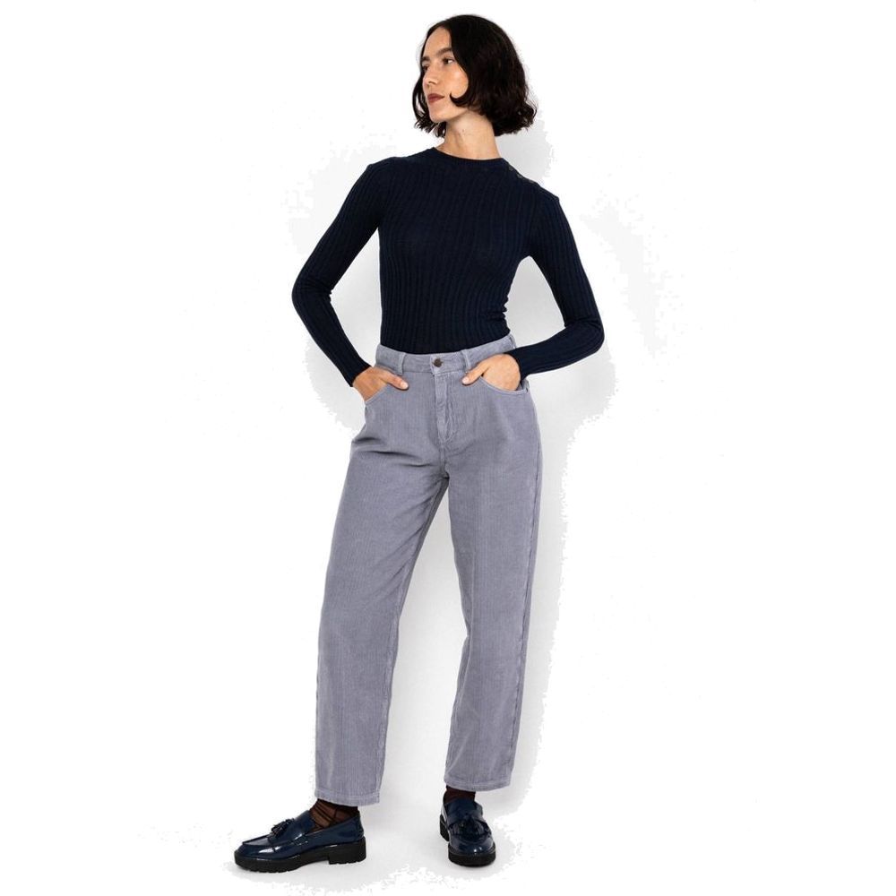 Blutsgeschwister High Waist Olotte Damen Cordhose morning-dawn-corduroy-blue Produktbild 5