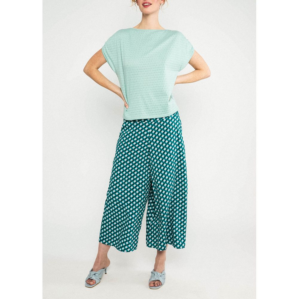 Blutsgeschwister In Full Bloom Damen Culotte Hose emerald-spring-night Produktbild 1