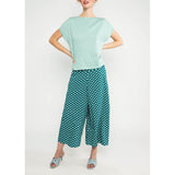 Blutsgeschwister In Full Bloom Damen Culotte Hose emerald-spring-night Produktbild 1