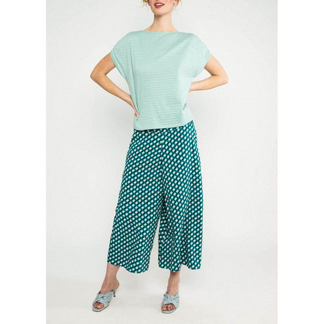 Blutsgeschwister In Full Bloom Damen Culotte Hose emerald-spring-night Produktbild 1