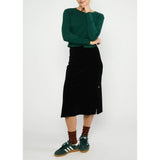 Blutsgeschwister Jolly June Damen Cord-Rock fine needle black Produktbild 1