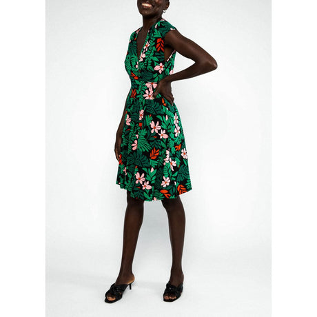 Blutsgeschwister La Vie Est Belle En Été Damen Kleid dreaming-under-palm-leaf Produktbild 1