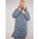 Blutsgeschwister No Down Mister Damen Wintermantel slate-haze-statement Produktbild 2