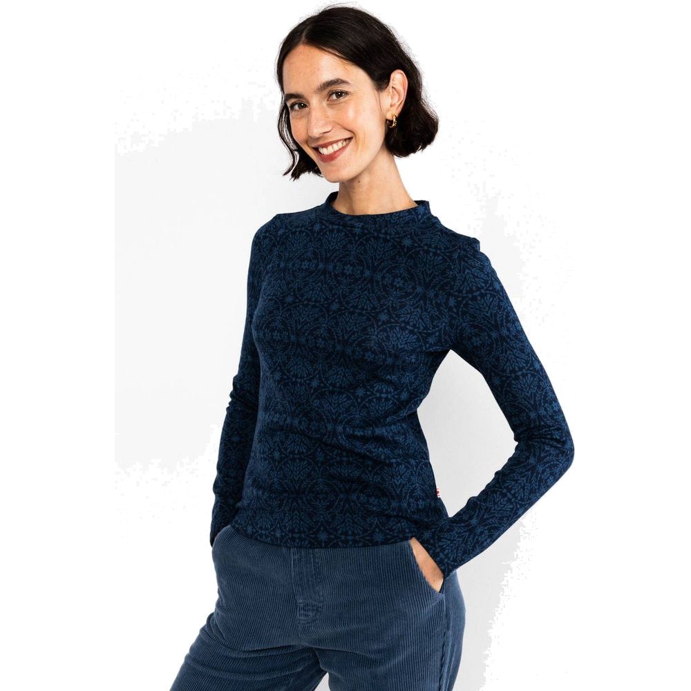 Blutsgeschwister Safe And Warm Turtle Damen Strickshirt blue-harvest-thanks Produktbild 1