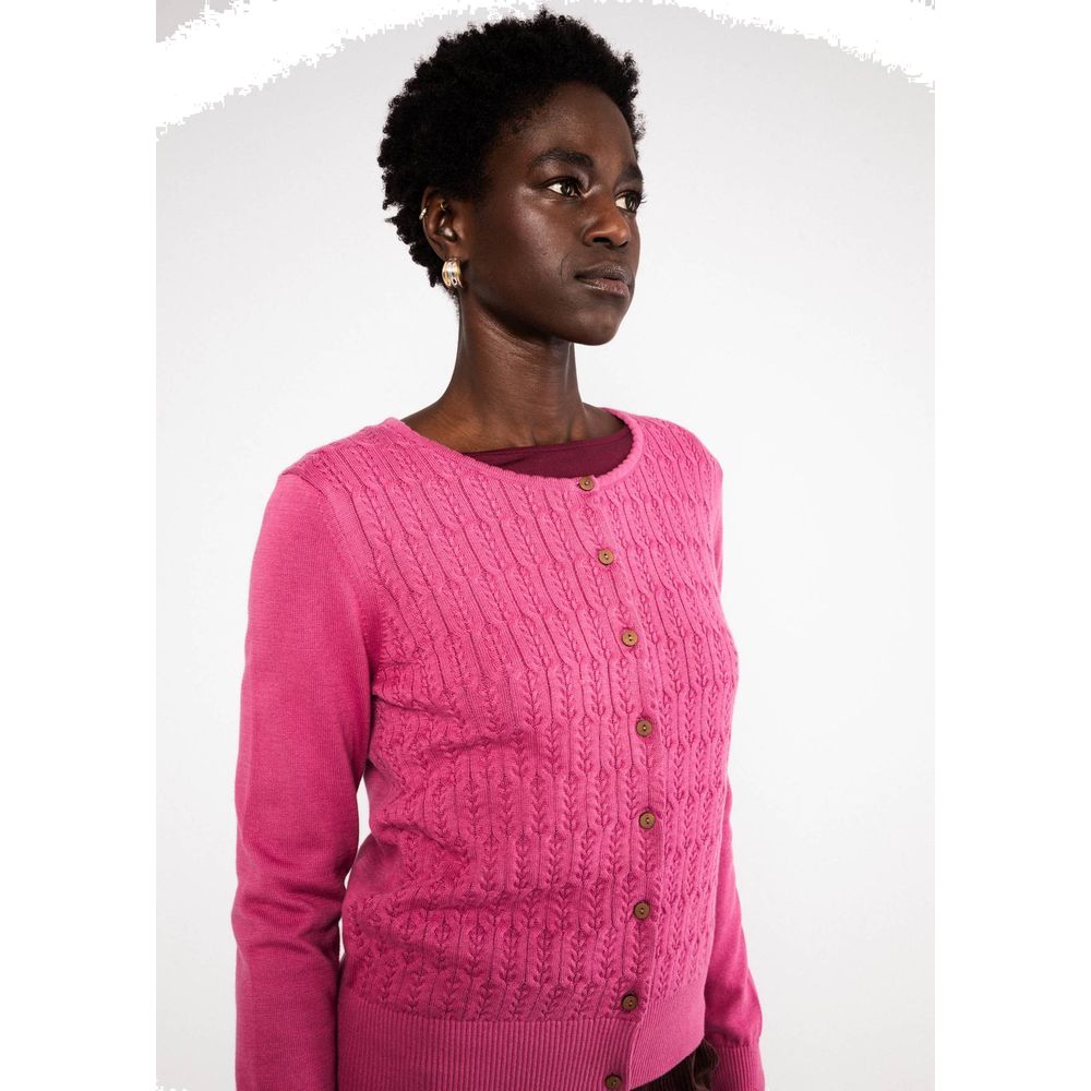 Blutsgeschwister Save The Brave Damen Strickjacke folklore-pink-knit Produktbild 2