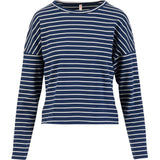 Blutsgeschwister Stereo Rainbow Crew Damen Longsleeve ahoy, sailor blue stripes Produktbild 0