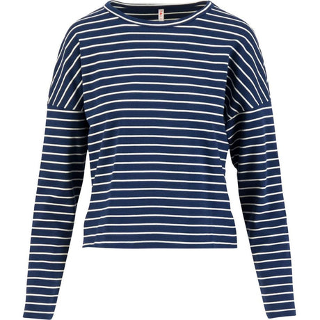 Blutsgeschwister Stereo Rainbow Crew Damen Longsleeve ahoy, sailor blue stripes Produktbild 0