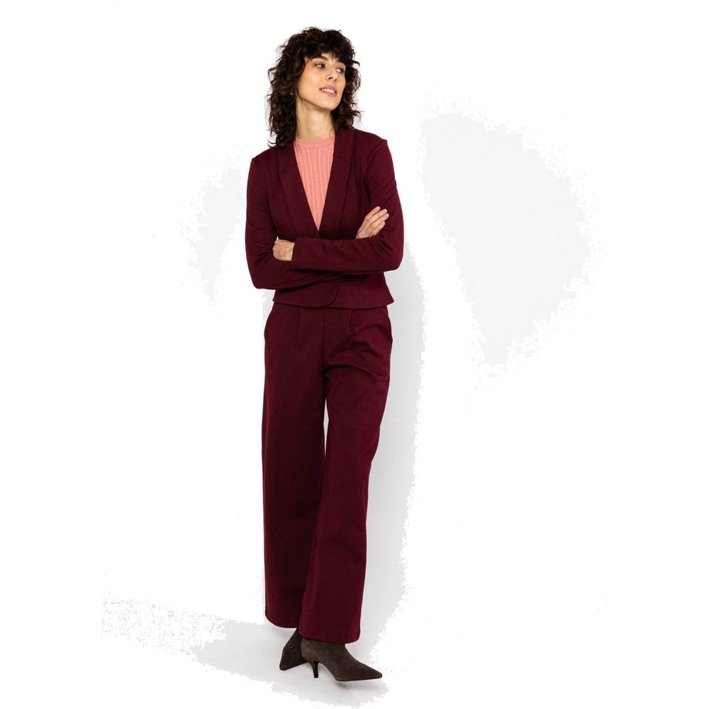 Blutsgeschwister Tailored Business Damen Freizeithose classy-burgundy Produktbild 1