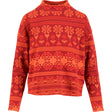 Blutsgeschwister Warm UP Turtle Damen Pullover après glam red Produktbild 0