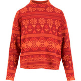 Blutsgeschwister Warm UP Turtle Damen Pullover après glam red Produktbild 0