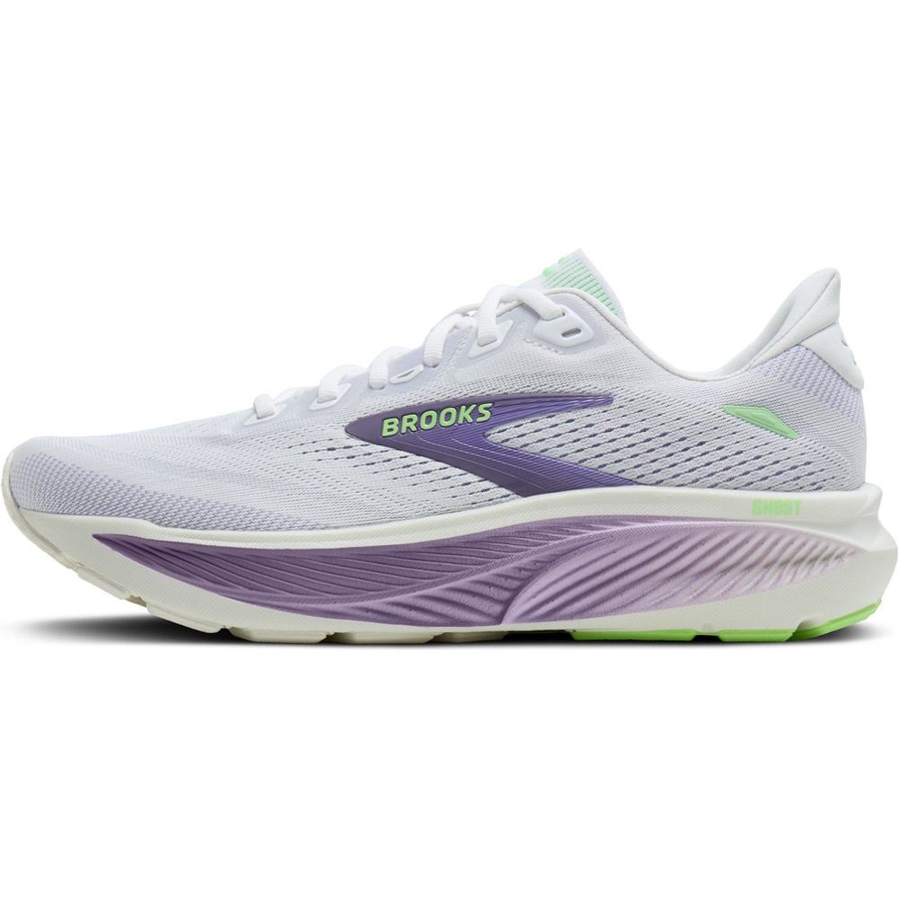 Brooks Ghost 18 Damen Laufschuh white-purple-hebe-green Produktbild 3