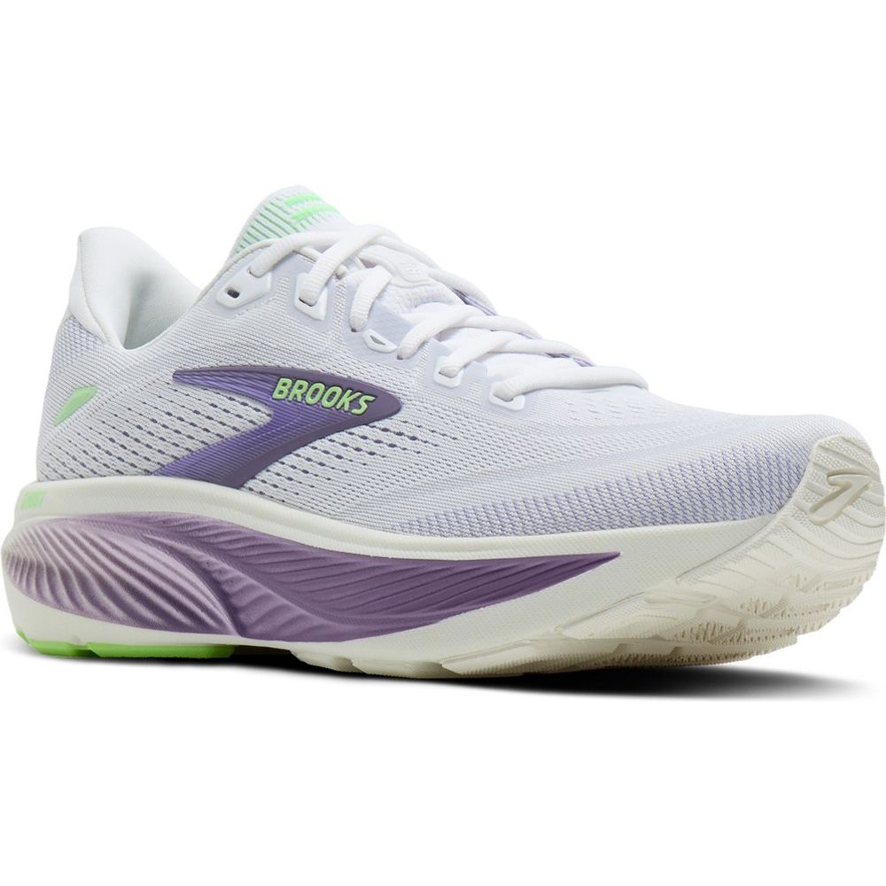 Brooks Ghost 18 Damen Laufschuh white-purple-hebe-green Produktbild 4